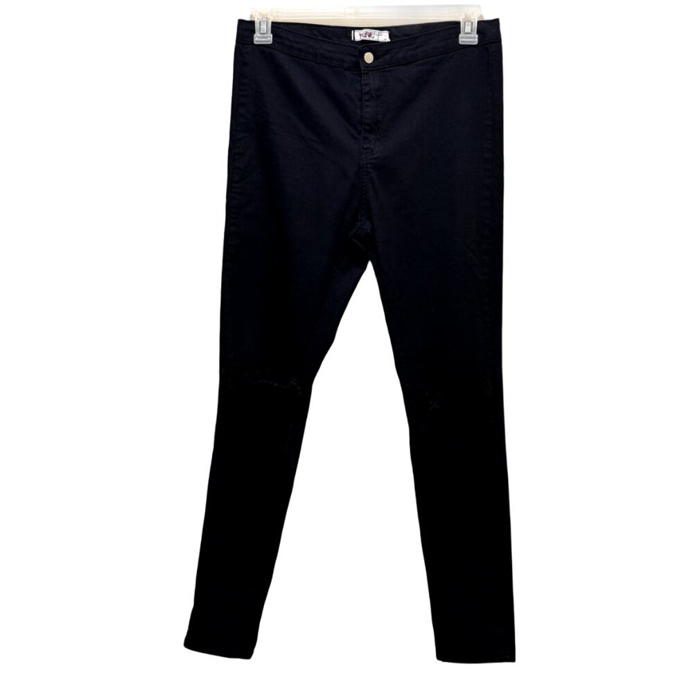 Women Black Distressed Jeans Size14